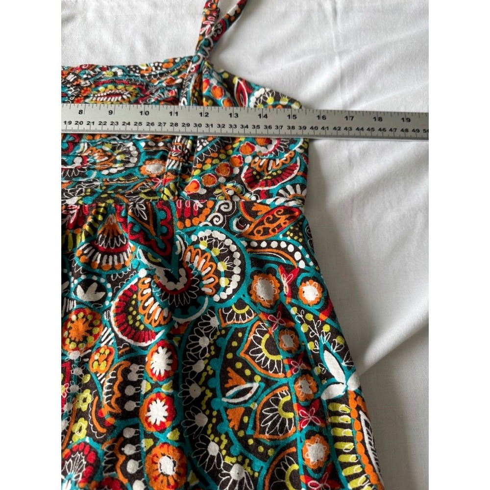 Tommy Bahama Paisley Floral Cotton Knit Sundress Sleeveless Multicolor XS Resort - Picture 9 of 12